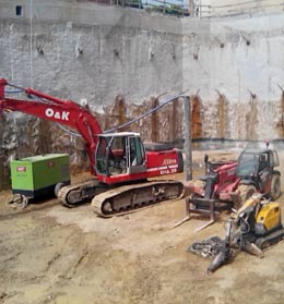 Fin trabajos de excavaci�n.